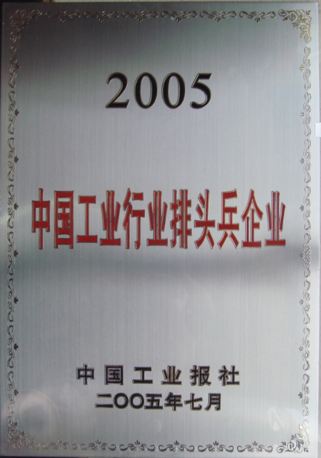 2005 中国工业行业排头兵企业